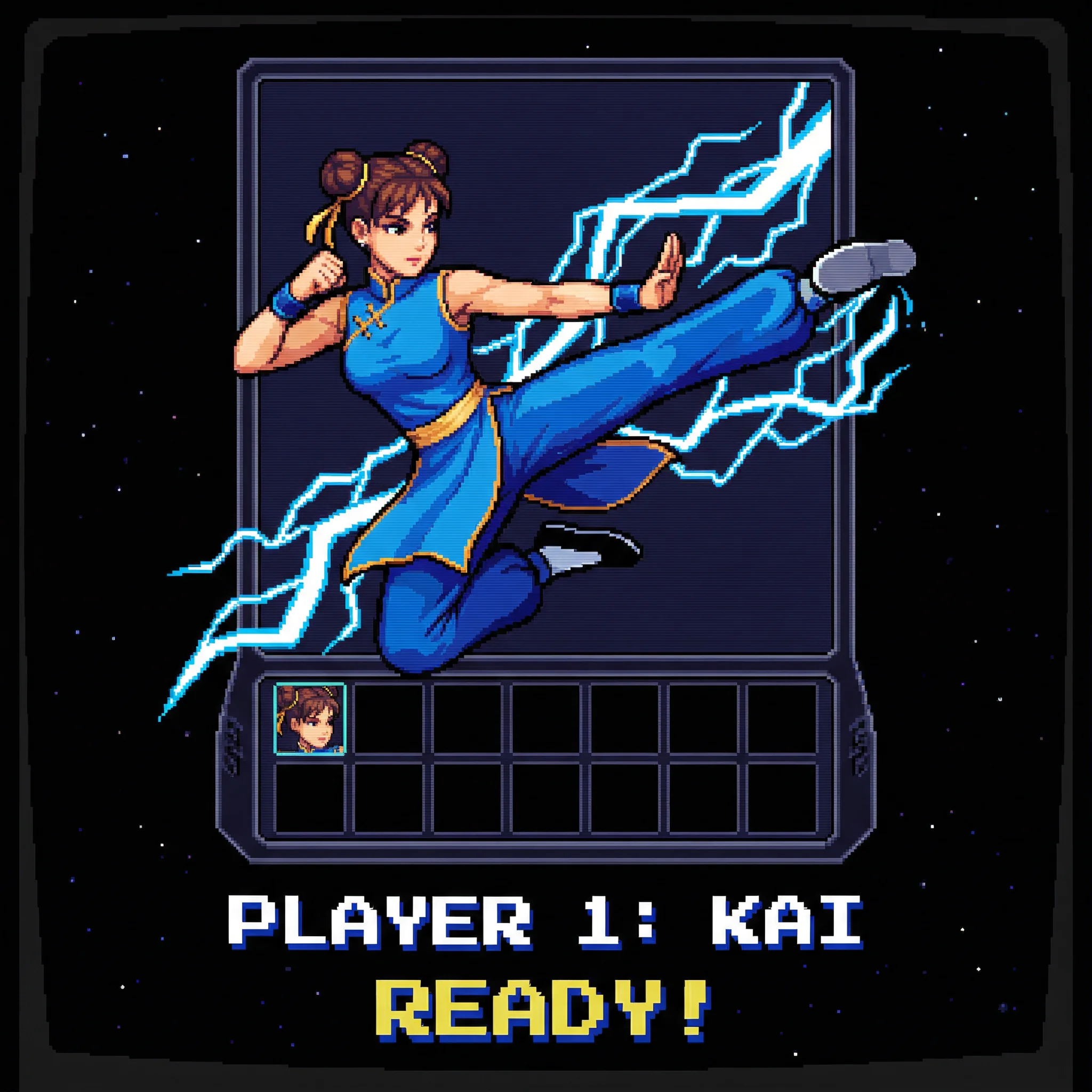 格斗家春丽的像素头像 - pp电子试玩 角色