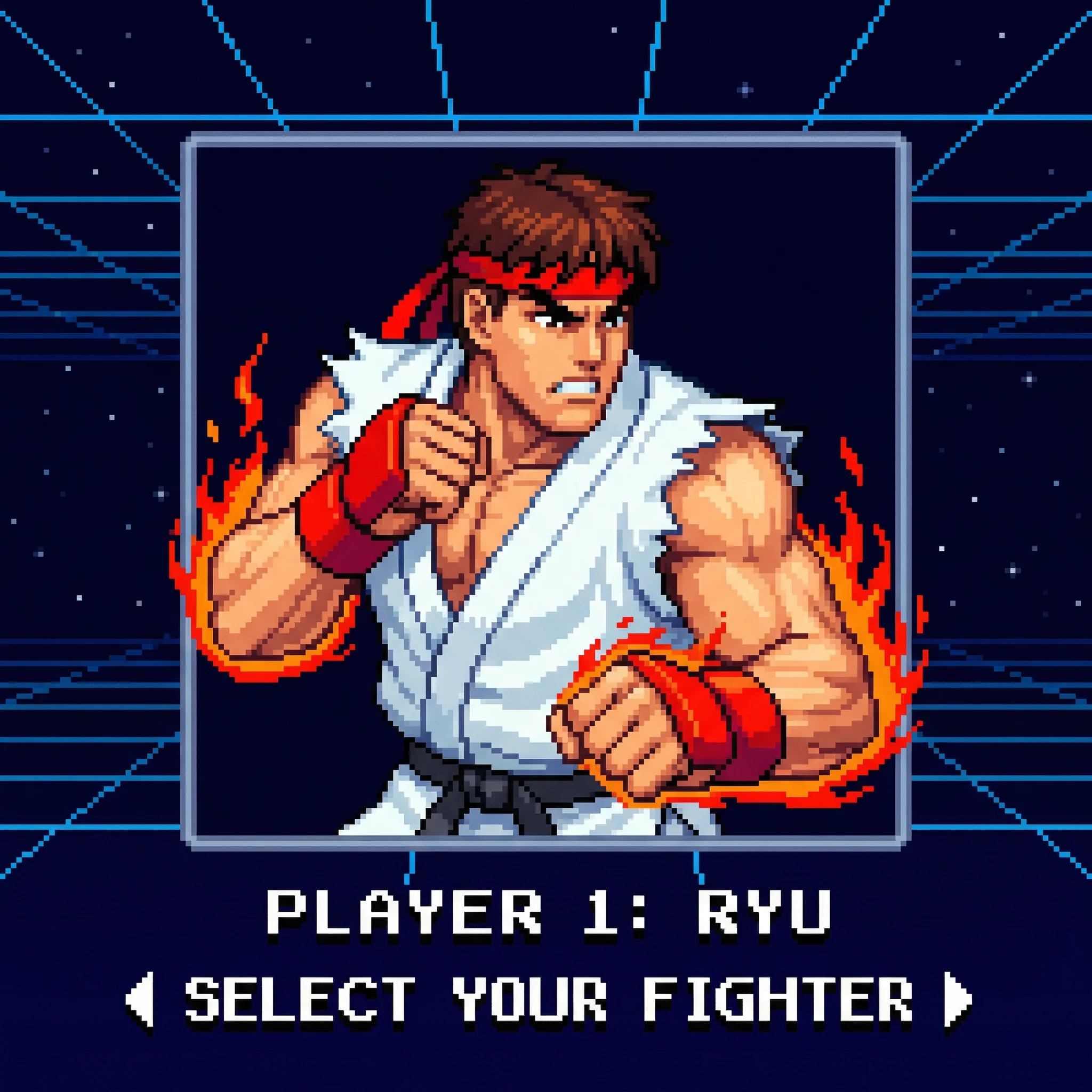 格斗家隆的像素头像 - pp电子试玩 角色